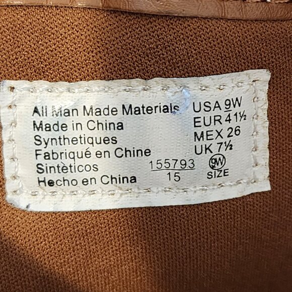 Dexflex Comfort Women's Knee High Riding Boots Faux Leather Brown Size 9W - Picture 9 of 9